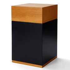 LINES ARTE Large Wooden Cremation Urn for Adult Human Ashes - Burial Funeral