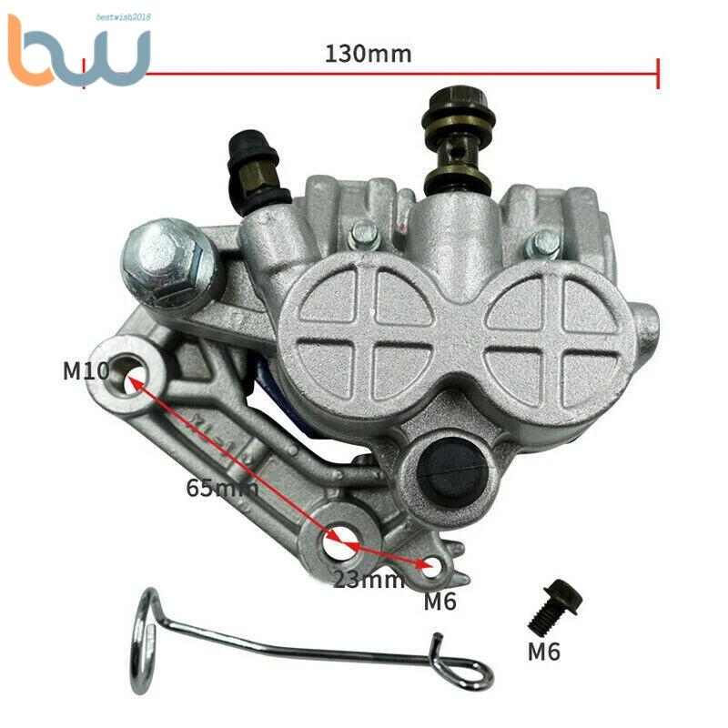 Front Brake Lower Pump Master Hydraulic Disc Motorcycle Cylinder Caliper Kit - Image 2 of 4