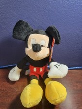 Walt Disney SOFT CLASSIC MICKEY MOUSE 9" Plush STUFFED ANIMAL NWT