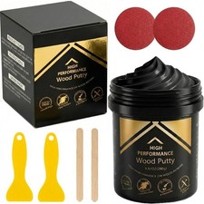 Deuvuo Black Wood Filler Putty, High-Performance Black Wood Filler Paste kit ...