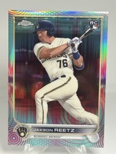 2022 Topps Chrome Sonic Jakson Reetz #157 Aqua/Pink Sonic Pulse Refractor /199