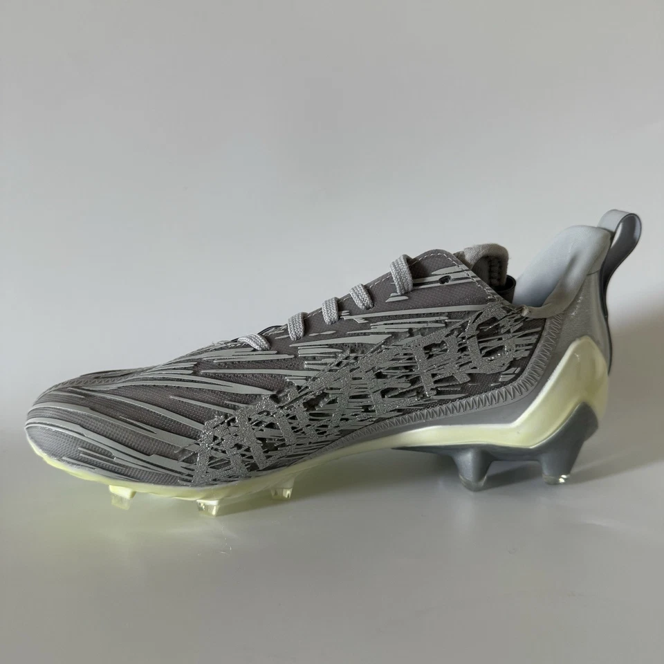 Мужские футбольные бутсы adidas размер 6,5 ADIZERO серые серебристые металлик GX5414 НОВЫЕ - Изображение 4 из 4