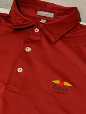 Peter Millar Polo Shirt Mens Large Summer Comfort Baltusrol PGA Golf RED
