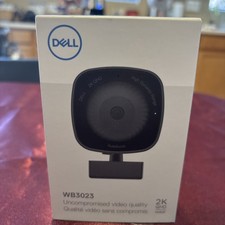Dell Webcam WB3023 2K QHD 1440p Brand New Camera Black Video Quality