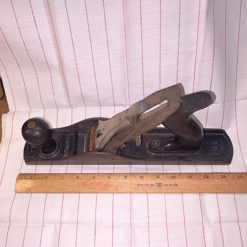 Stanley Bailey No. 5 Bench Hand Plane, 2 in Steel Blade, 14 in Long