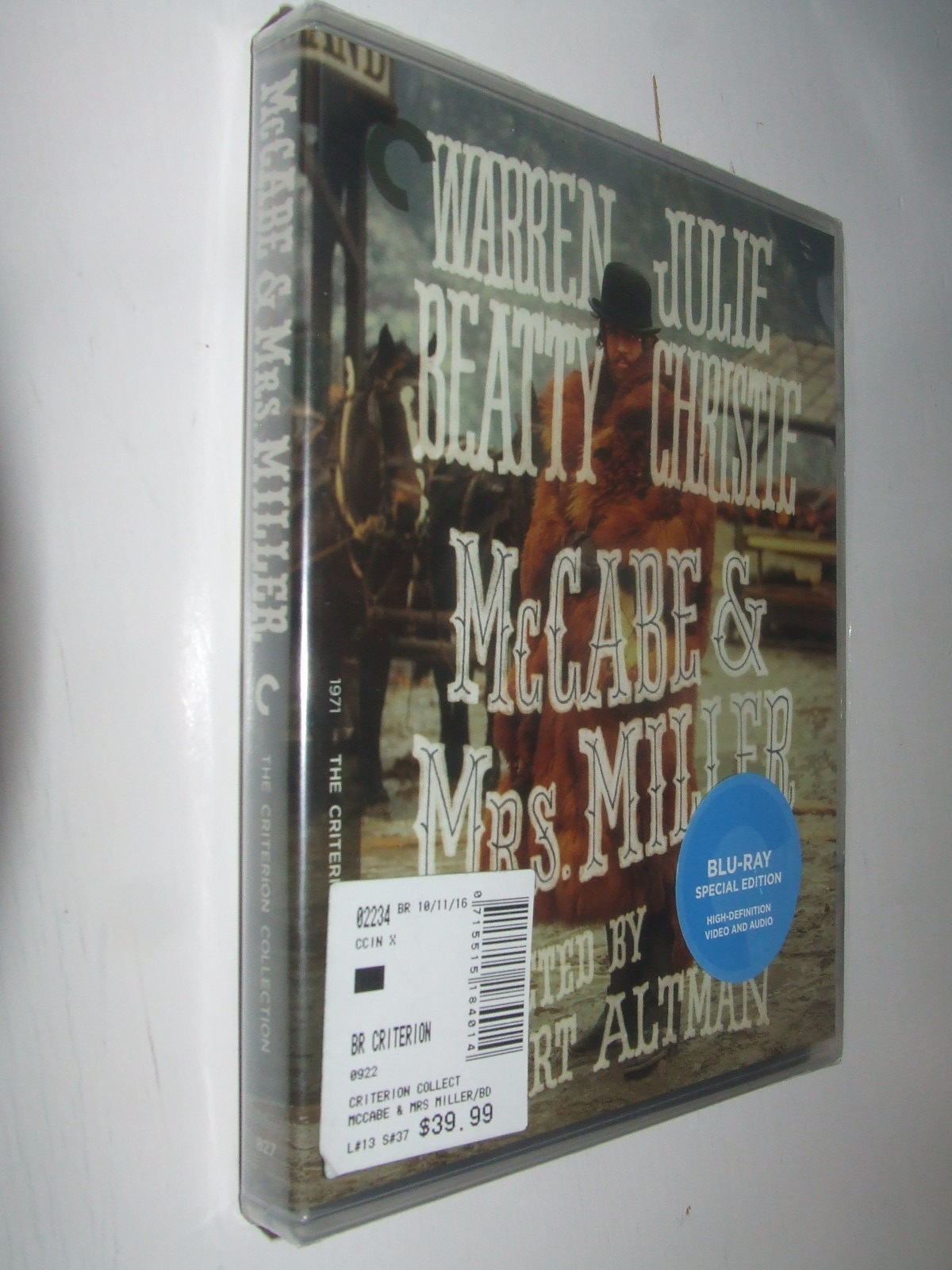 McCabe & Mrs. Miller [Criterion Collection] BLU RAY Region A Import NEW