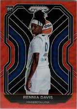 2021 Panini Prizm WNBA Prizms Ruby Wave #97 Rennia Davis - BSK