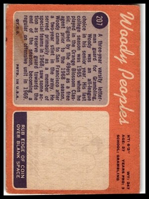 1970 Topps #207 Woody Peoples | eBay