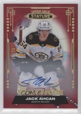 2021-22 Upper Deck Stature Rookies Red Auto 15/35 Jack Ahcan #133 Auto ib6