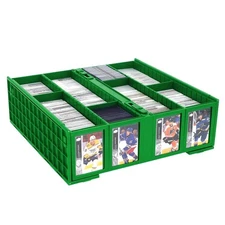 Green BCW Card Bin Hold Trading Gaming Sport Cards Toploaders Magnetic 3200 Box