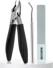 Nail Clippers Set for Seniors Thick Toenails, Ingrown 30 Slanted Eagle-Beak