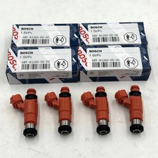 Genuine Oem Set Of 4 Yamaha Fuel Injectors F115 Hp Outboard 68v-8a360-00-00 New