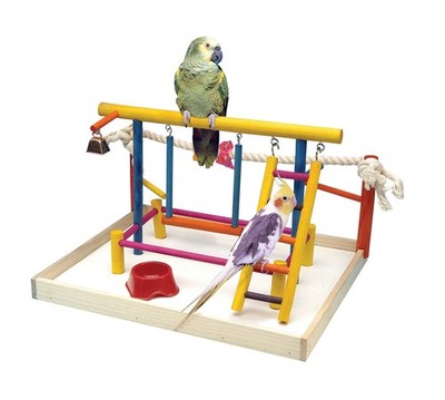 Penn-Plax Bird Life Wooden Playpen   Perfect for Sun Extra Large, Multicolor 