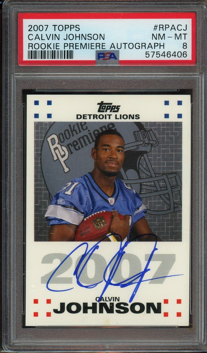ルカ スシッチ スチッチ Topps Stadium Club  直筆サイン 2007 Topps - Rookie Premiere Autographs Calvin Johnson #RPA-CJ (AU