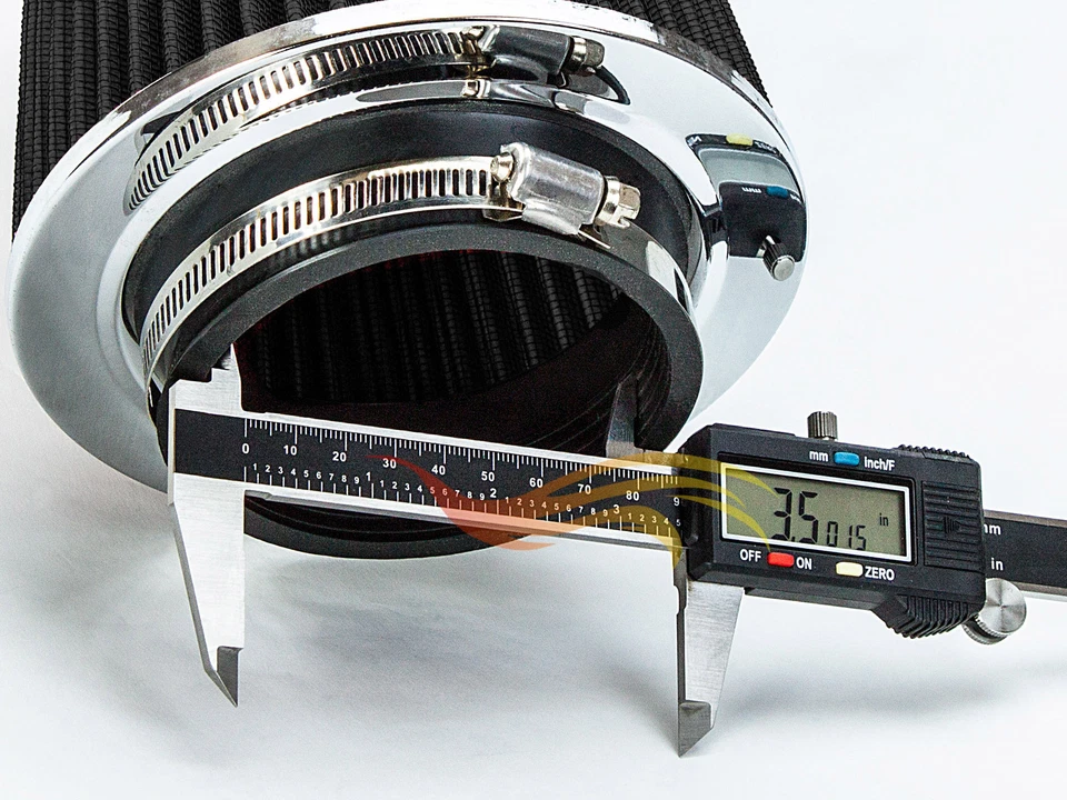 Фильтр всасывания холодного воздуха 3,5 дюйма универсальный черный для Chevy B7/BG/BJ/BK/BL/BM/BN/Bel Air - Изображение 4 из 4