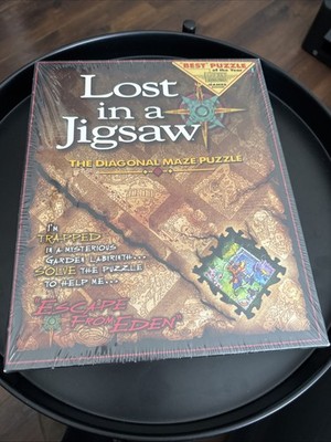 New Lost In A Jigsaw - The Diagonal Maze Puzzle - Buffalo Games Inc - Sealed!!