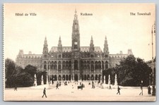 Vienna Postcard City Hall Townhall Rathaus Austria Unposted
