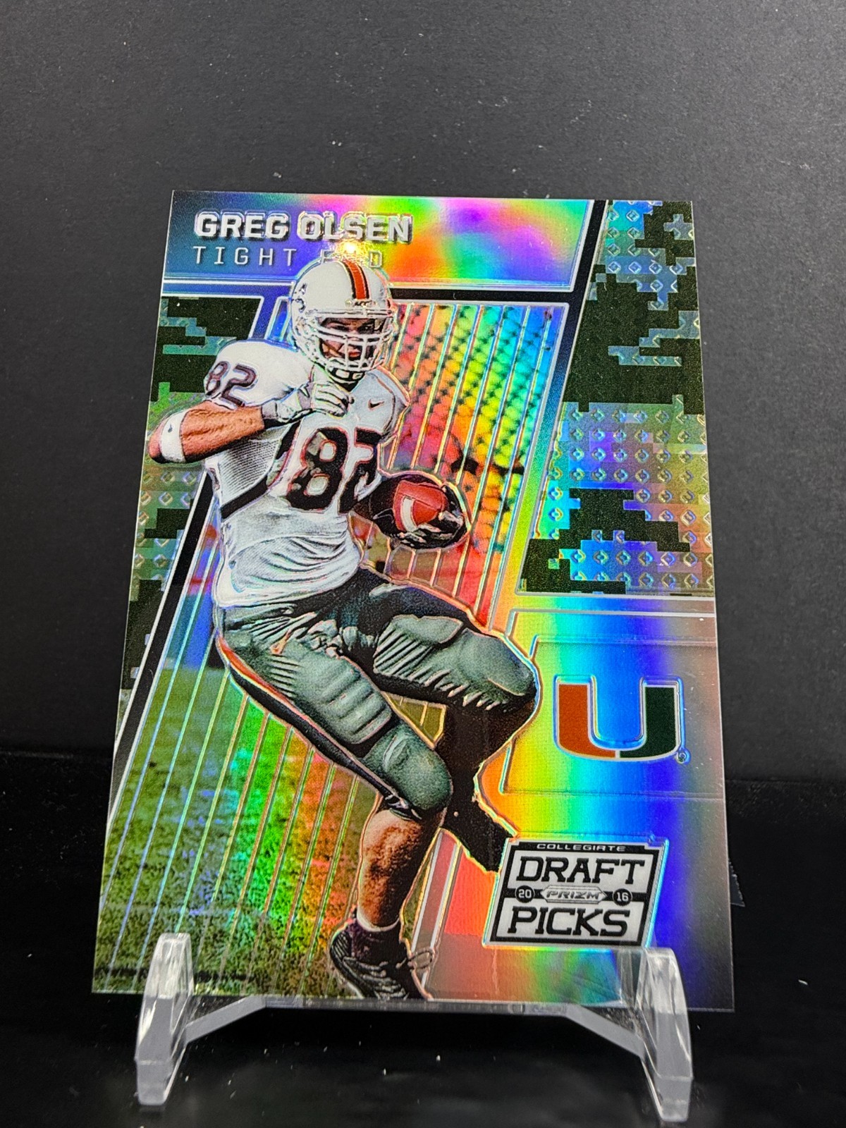 2-233 - 2016 Panini Collegiate Draft Picks - Greg Olsen #42 - Camo Prizm /199