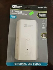 Commercial Electric 6-Outlet Surge Protector w/ 2 USB-A and 1 USB-C Wall Tap