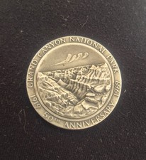 Grand Canyon National Park 50th Anniversary .999 Silver Medal - Medallic Art Co.