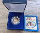 1964 Kennedy Half Dollar Colorized 90% Silver Coin