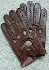 Men Driving Gloves With Sheepskin Leather Size XXL