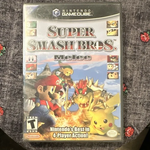 Super Smash Bros. Melee Nintendo GameCube Manual Included Multiplayer Fighting