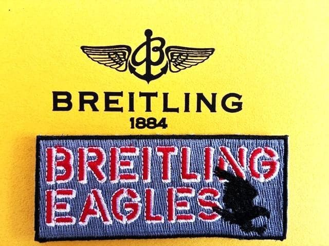 Breitling Patch Rare Set Fighters Eagles Black-Go… - image 3