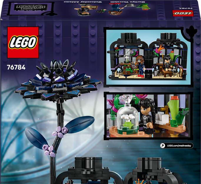 LEGO Wednesday 76784 Black Dahlia Flower 358 pcs Toy Building Kit