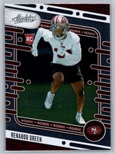 Renardo Green 2024 Panini Absolute FOOTBALL #159 San Francisco 49ers RC