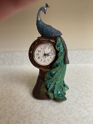 Decorative Peacock Clock originally sold by CRACKER BARREL