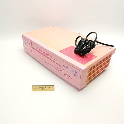 FUNAI FV-N77SR Hello Kitty VHS VCR Deck Tested Remote | eBay