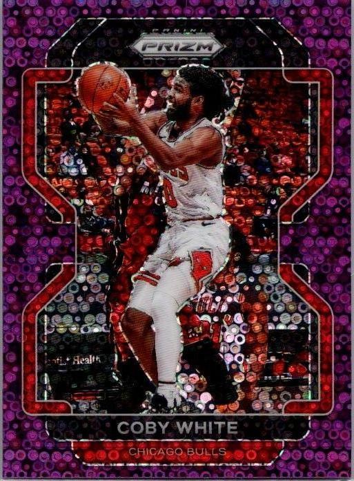 2021-22 Panini Prizm #143 Coby White Fast Break Purple #/75