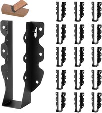 16 Pcs 2x6 Joist Hanger,Q235B Steel Black Powder Coated Face Mount Joist Hangers