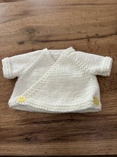 Handmade Knitted largePremature small newborn Baby Doll Cardigans Soft cute 