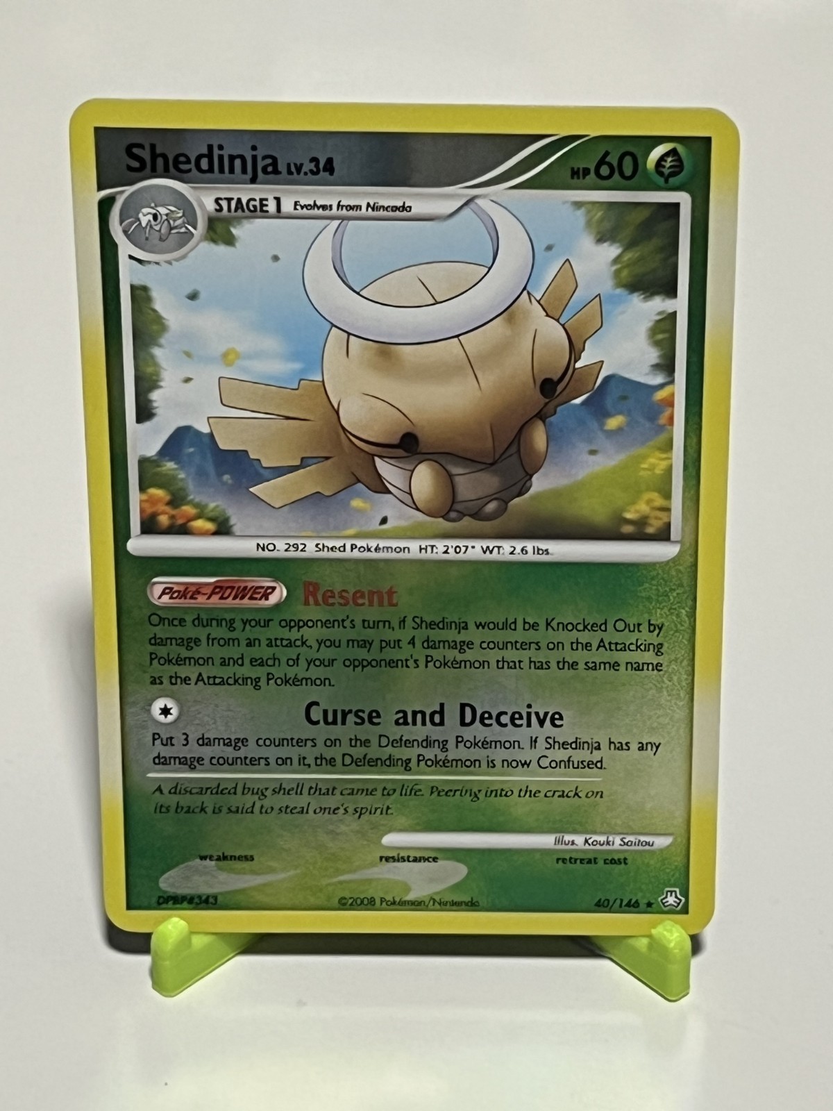 Pokemon Shedinja 40/146 Legends Awakened Reverse Holo Rare NM Condition