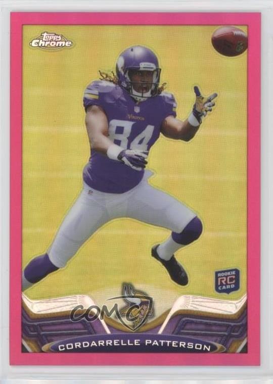 2013 Topps Chrome BCA Pink Refractor 94/399 Cordarrelle Patterson #19 1by