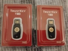 Lot of 2 FIDO Security Key TrustKey T110 U2F Two Factor Authentication USB Key