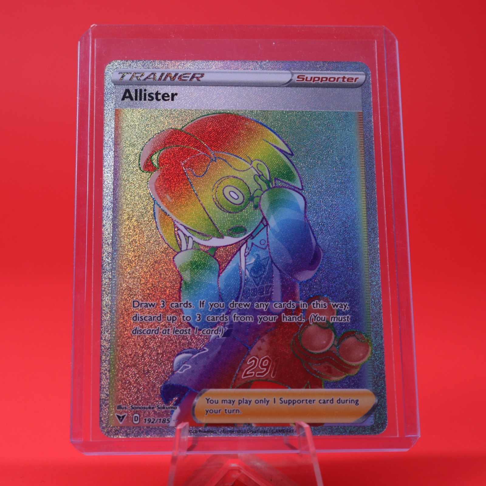 2020 Pokémon Vivid Voltage Hyper Rare 192/185 Allister