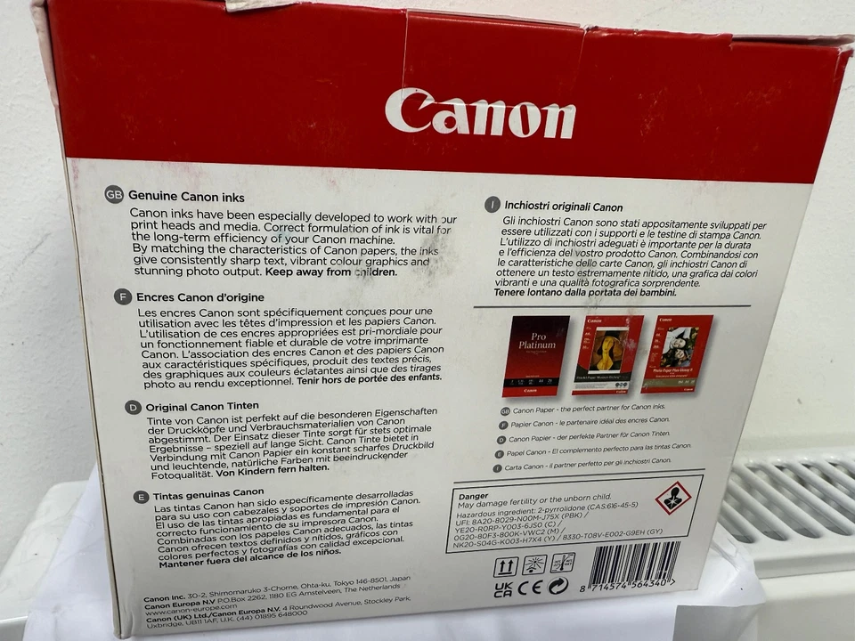 Canon PGI-9 Multi-Pack 5 BK C M Y/Grey Inkjet Cartridges for MX7600 & Pro 9500 - Image 3 of 4