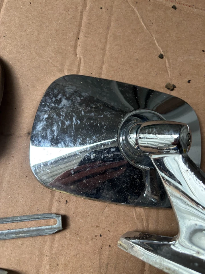 PAR DE ESPEJOS RETROVISORES CROMADOS LATERALES USADOS DEL MERCADO DE ACCESORIOS JUEGO VINTAGE FORD CHEVY DODGE Foto 4 de 4