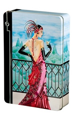 Churchill's Confectionery - Scarlet Art Deco Dose 300g Belgische Schokolade Bis