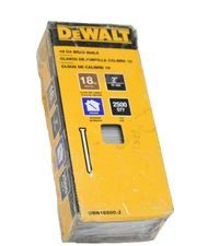 DeWalt DBN18200-2 2" 18 Gauge Brad Nails Coated Finish Straight Angle 2500 Pk