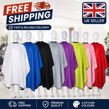 6 Colours Hair Cutting Cape Barber Salon Gown Waterproof Hairdresser Apron UK