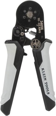 Klein Tools 34056 Ferrule Crimping Tool, Hex Crimper Pliers for 10 to 22 AWG Wir