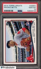 #10 2014 Topps Update #US301 Mookie Betts Boston Red Sox RC Rookie PSA 10