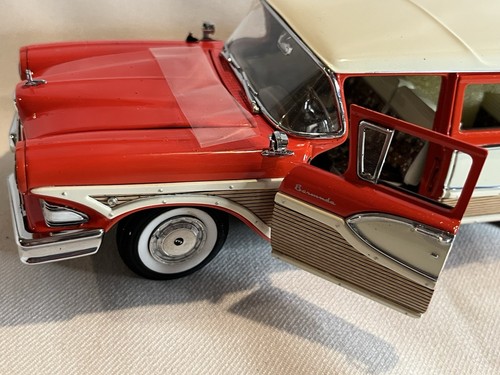 Danbury Mint 1:24 Diecast 1958 Edsel Bermuda Six-Passenger Station Wagon Red - Picture 4 of 22
