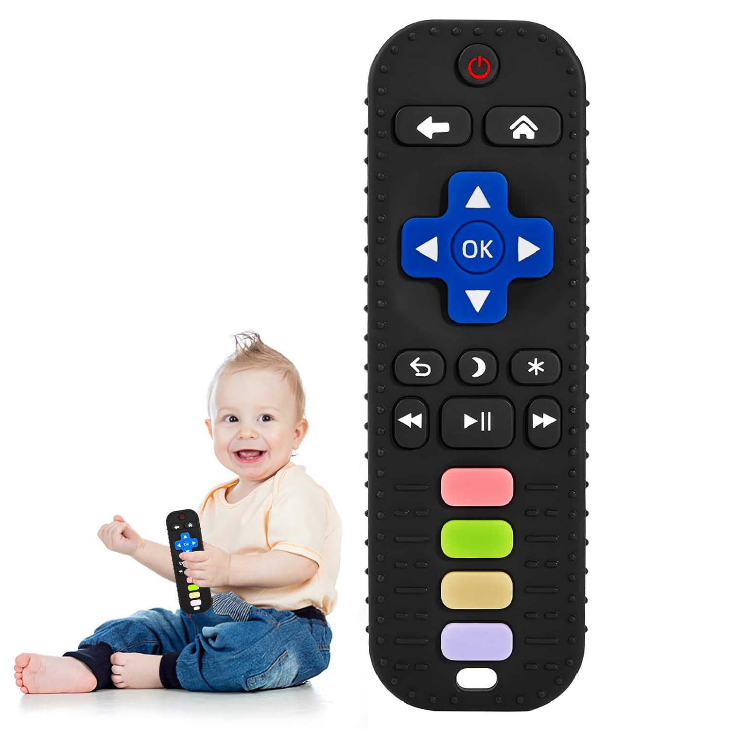 Chuya Baby Teether Toy - TV Remote Control Shape for Infants
