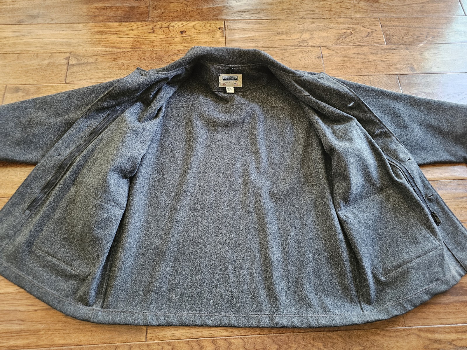 Stormy Kromer Mercantile Mackinaw Wool Coat Men’s Size 48 Vintage USA