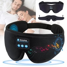 MZOO sm010 Sleep Mask with Eye Cups - Black